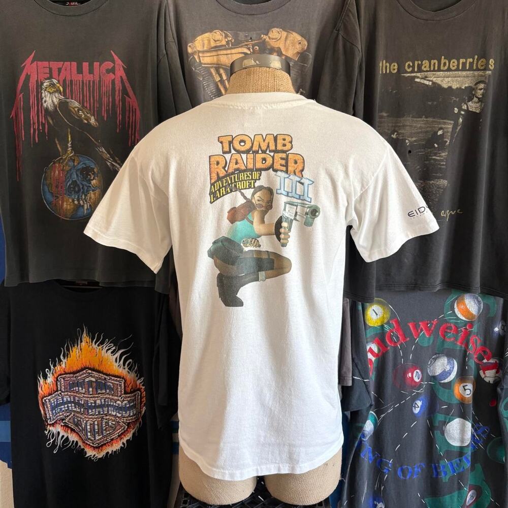 Vintage 1990s Tomb raider Video Game Promo T-shirt